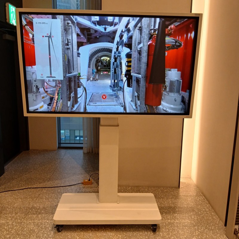 코코렌탈, 로카우스 호텔에서 삼성 65인치 전자칠판 단기렌탈 설치