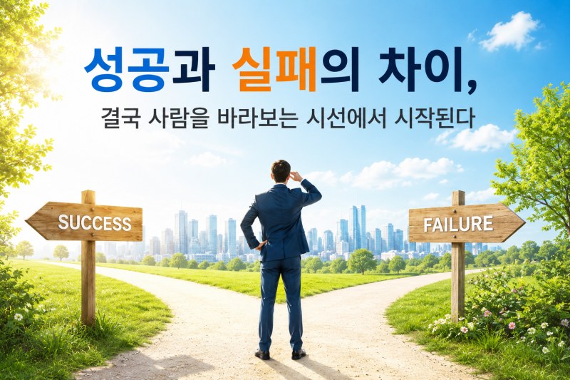 성공과 실패의 차이, 결국 사람을 바라보는 시선에서 시작된다