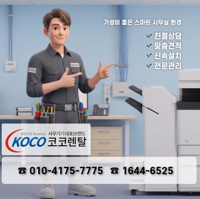 평택 사무기기 렌탈 전문 업체 코코렌탈 경기평택점(두윤테크)