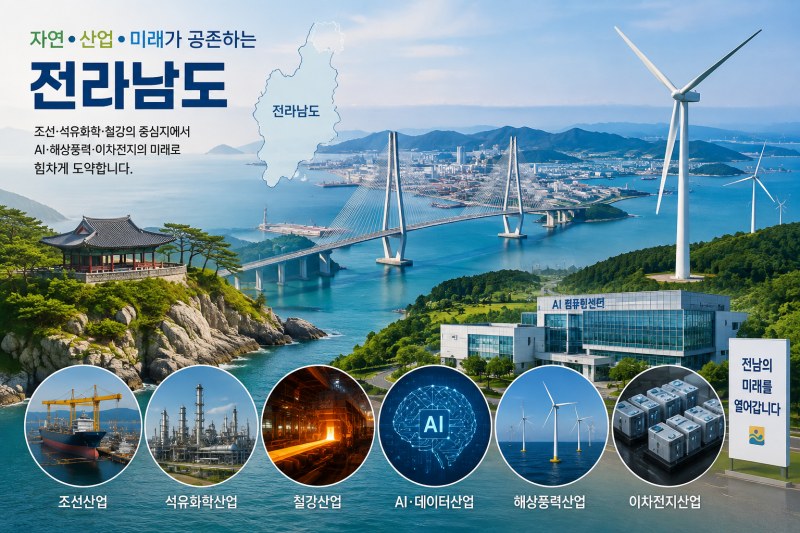 전남, 조선·석유화학에서 AI·해상풍력까지… 산업 변화에 사무기기 렌탈 주목