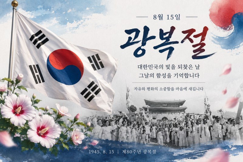 광복절, 이제야 알게 된 자유의 소중함
