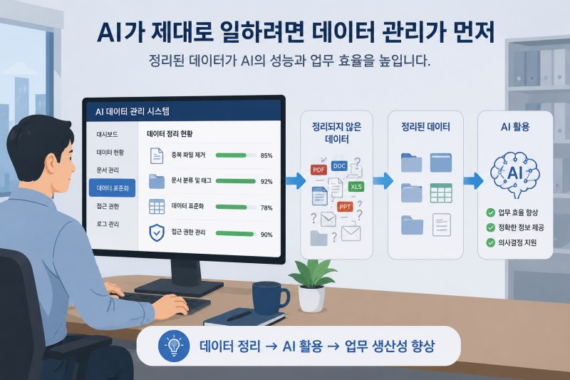 [AI 사무환경 리포트12] AI가 똑똑해도 데이터가 엉켜 있으면 무용지물… 기업 ‘AI 데이터 관리’가 중요해진다