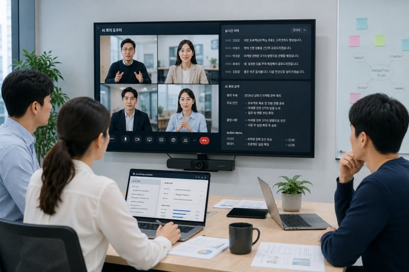 [ AI 사무환경 리포트 9 ] AI가 통역하고 기록하는 시대… 기업 화상회의의 새로운 표준이 되다