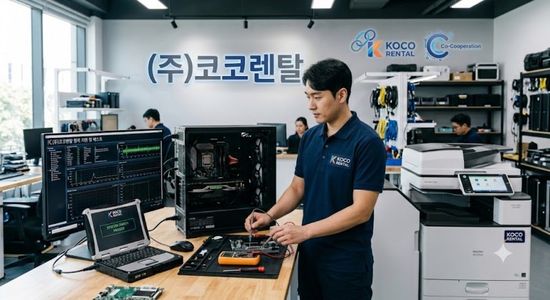 [한컴협 뉴스 기획 연재 1편] 컴퓨터·사무기기 렌탈 & 기술 실무 노하우: 출고 전 5분 세팅으로 장애율 80% 줄이기