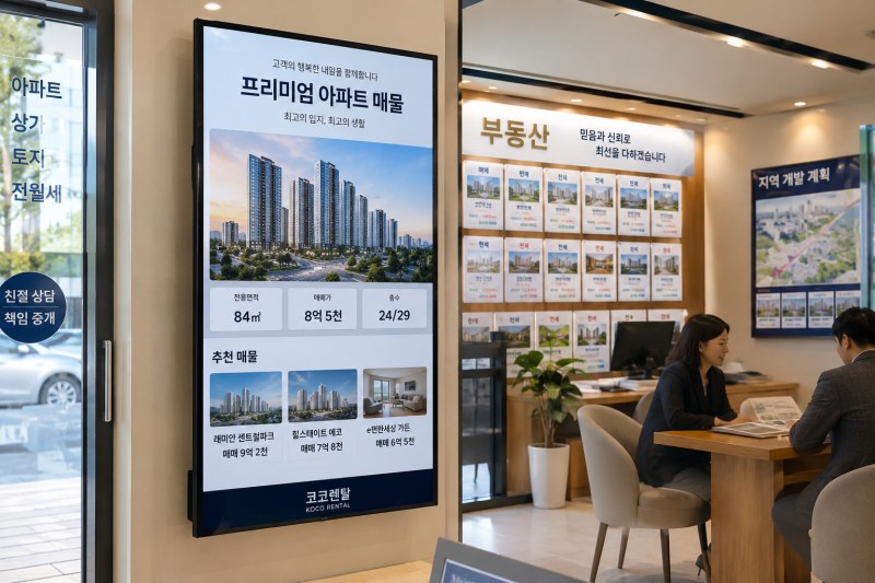 [사이니지 인사이트 7 ] 부동산 중개업소는 왜 디지털 사이니지를 도입할까?